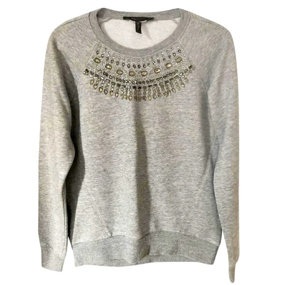 BCBG Maxazaria Embellished Sweatshirt - Picture 1 of 9